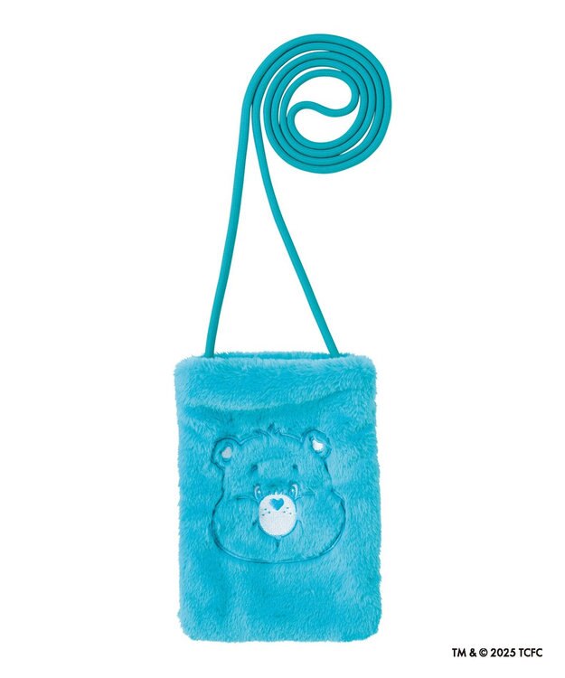 MOONBAT Care Bears(ケアベア) フェイクファーサコッシュ 手洗い可能 バッグ ミントグリーン
