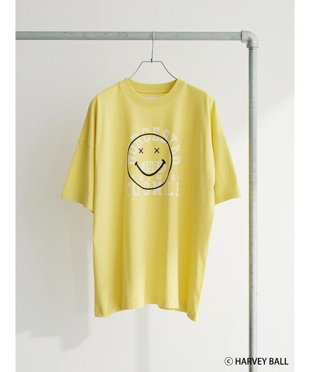 Green Parks Ｓｍｉｌｅｙ　Ｆａｃｅ／スマイルロゴＢｉｇＴシャツ Yellow