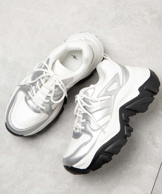 WEGO 厚底ダッドスニーカー シルバー