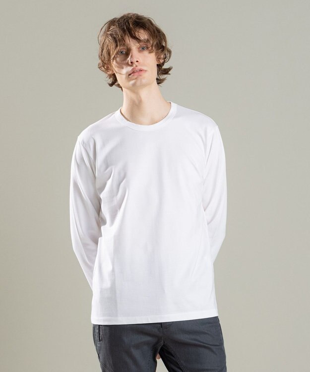 JOSEPH HOMME SUVIN SOFT JERSEY CREW NECK ホワイト系