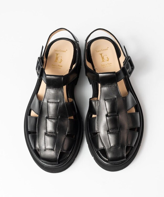 BONTRE 【LucaGrossi/ルカグロッシ】タンクソールグルカサンダル ブラック