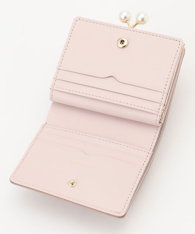 TOCCA POINT OF PEARL BIIFOLOD WALLET 2つ折り財布 ピンク系
