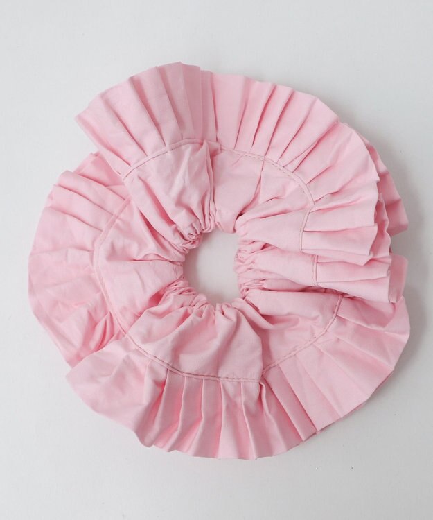 WEGO Lボリュームフリルシュシュ ライトピンク