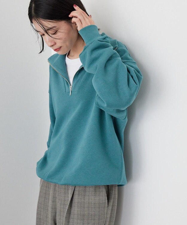 AMERICAN HOLIC ハーフＺＩＰスウェット1 Blue Green