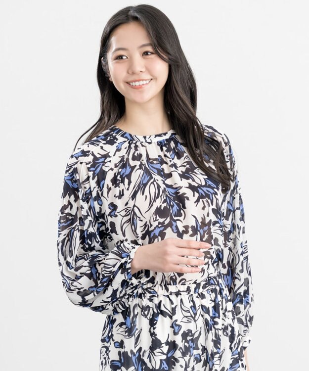 ONWARD Reuse Park 【23区】ブラウス春夏 ネイビー