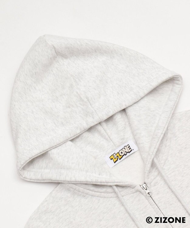 WEGO 【ユニセックス着用ITEM】別注ZIZONEグラフィックZIPパーカー アッシュグレー