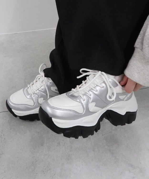 WEGO 厚底ダッドスニーカー シルバー