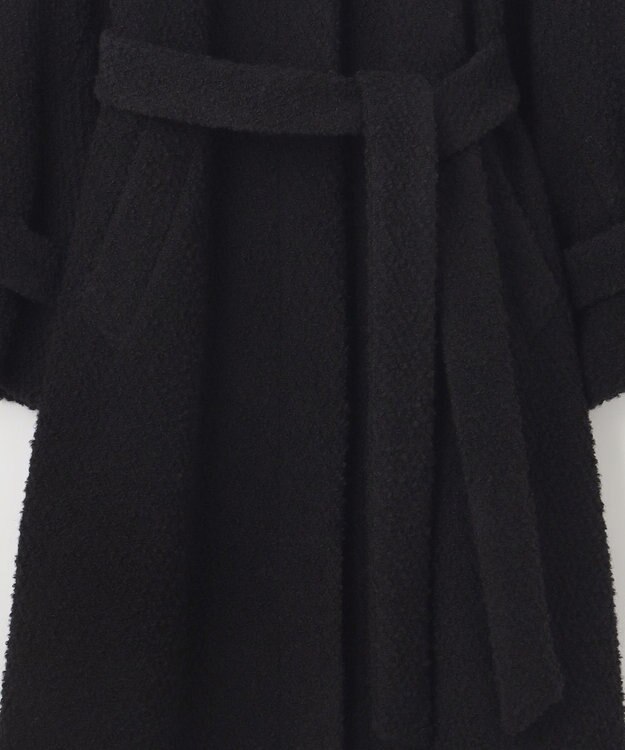 自由区 S FLUFFYステンカラー コート ブラック系