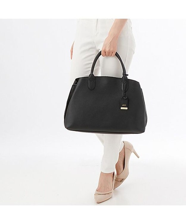 UNBILLION ペルケ perche / WEB直営限定・牛革ユーティリティA4・2wayトートバッグ ブラック