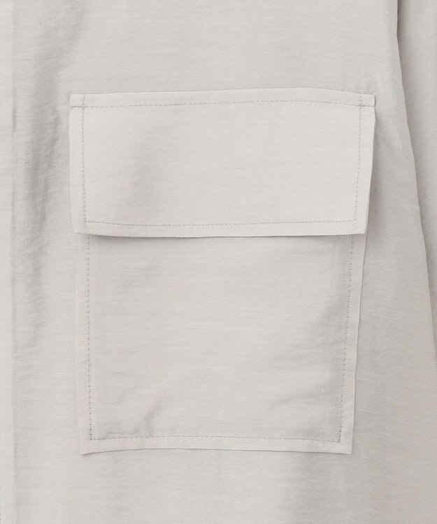 ICB リヨセルナイロンワッシャー ノーカラーブルゾン トープ系