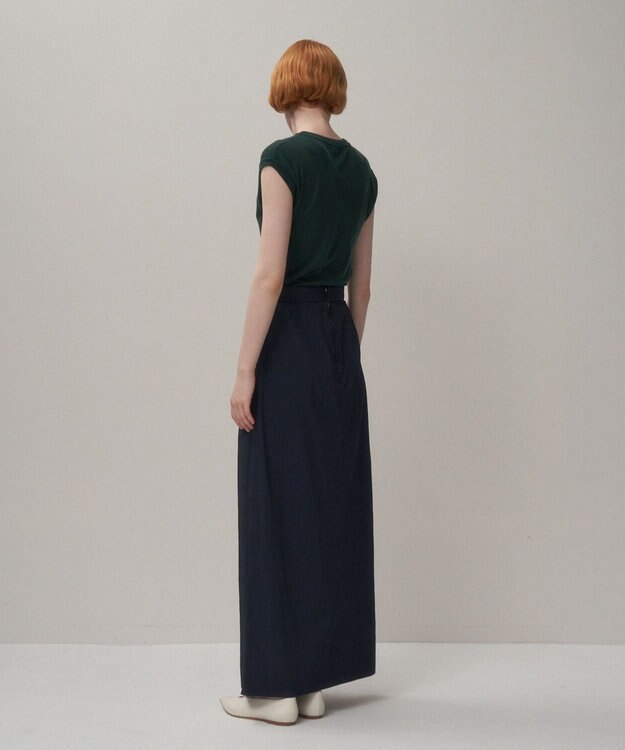 ATON HAND DYED NYLON | ラップスカート GRAY