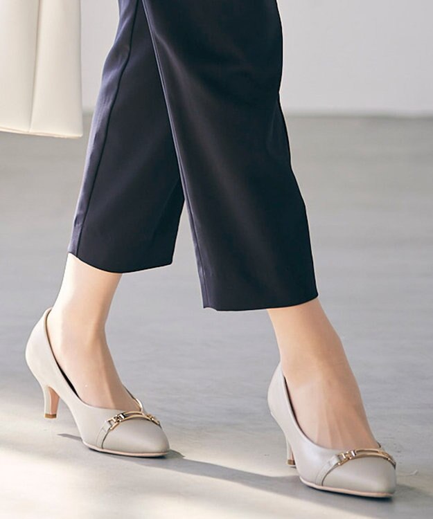 ANY SIS 【22.5~24.5cm】ビット付レディライク パンプス ライトグレー