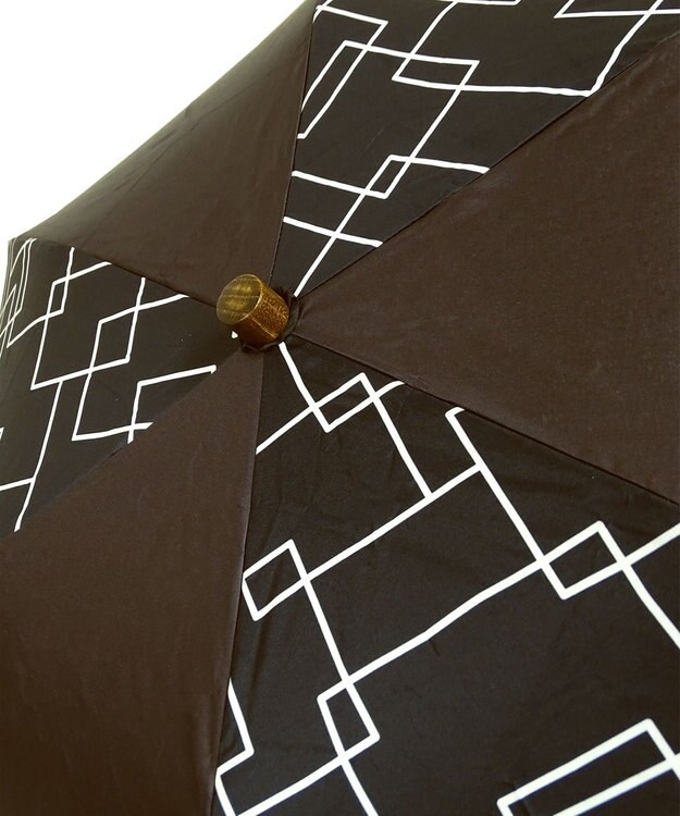+RING 【遮光/99%以上】【数量限定】レディース向け 晴雨兼用（折）50cm BLK-PTN T949 黒