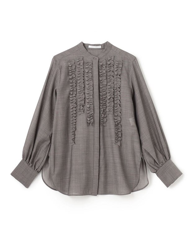 BEIGE， MOYE / フリルブラウス C.Gray