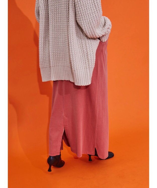 AMERICAN HOLIC ピグメント加工タイトカットスカート Terracotta