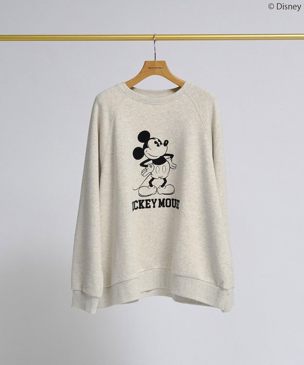 AMERICAN HOLIC 【Mickey&Friends】ビンテージ風スウェット Oatmeal