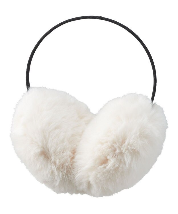 MOONBAT estaa イヤーマフラー ふわふわ オフホワイト