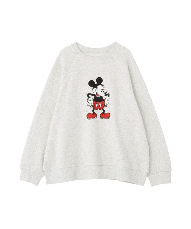 AMERICAN HOLIC 【Mickey&Friends】ビンテージ風スウェット Light Gray Mixture