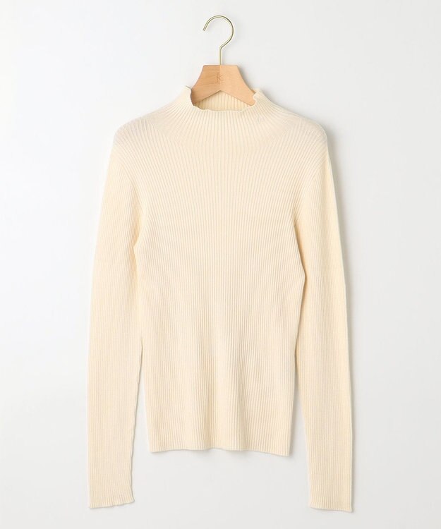 組曲 ホールガーメント ハイネックニット アイボリー系