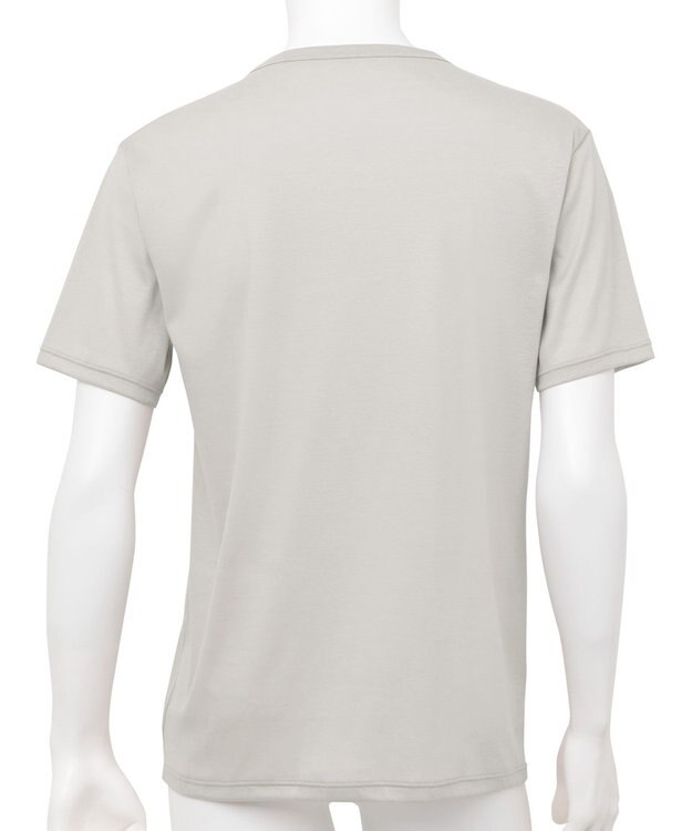 WACOAL MEN インナー　綿100％　洗濯してもやわらかさ続く　毛玉になりにくい　3分袖　Vネック　/ワコールメン　WL5123 ベージュ