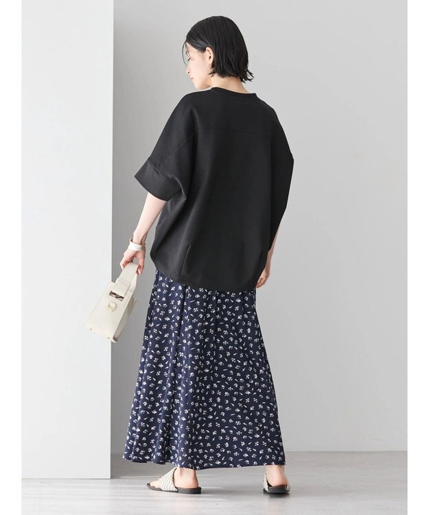 AMERICAN HOLIC 抗菌防臭＋接触冷感　コクーンカットプルオーバー Black