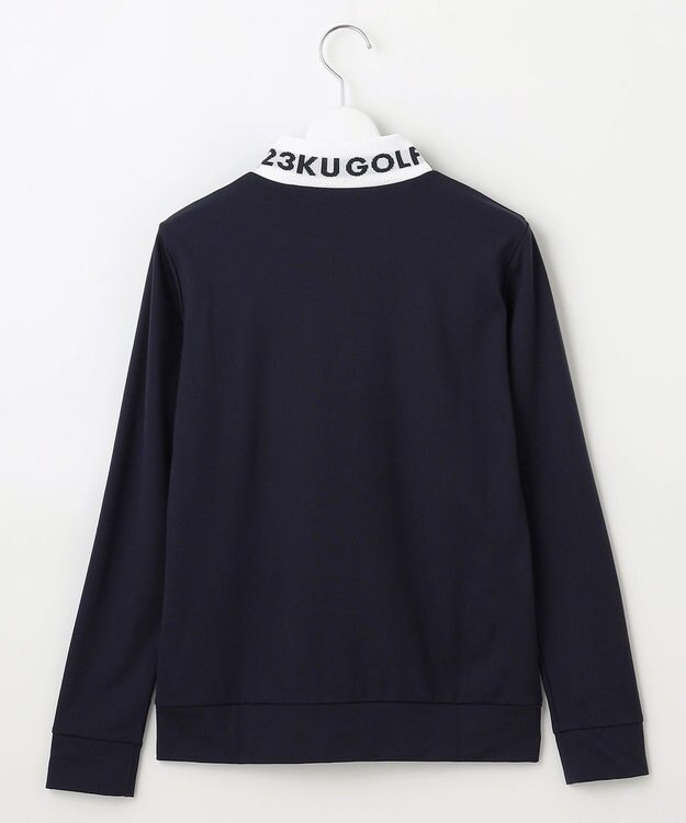 23区GOLF 【WOMEN】【吸水速乾/UVカット】スポーティ モックネックシャツ ネイビー系