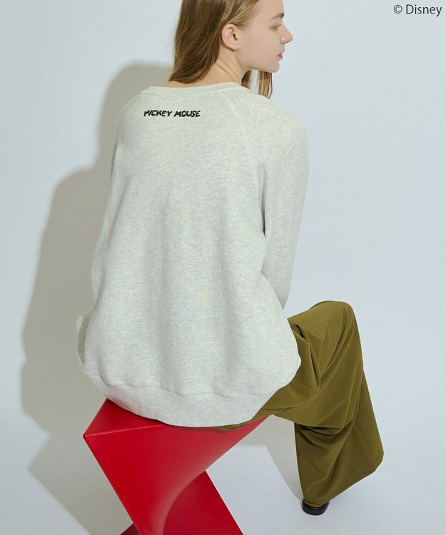 AMERICAN HOLIC 【Mickey&Friends】ビンテージ風スウェット Light Gray Mixture