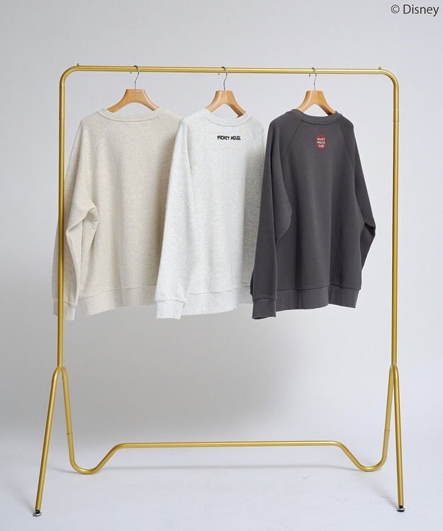 AMERICAN HOLIC 【Mickey&Friends】ビンテージ風スウェット Charcoal Gray