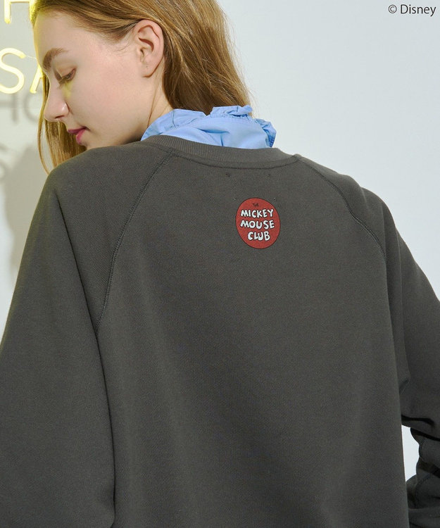 AMERICAN HOLIC 【Mickey&Friends】ビンテージ風スウェット Charcoal Gray