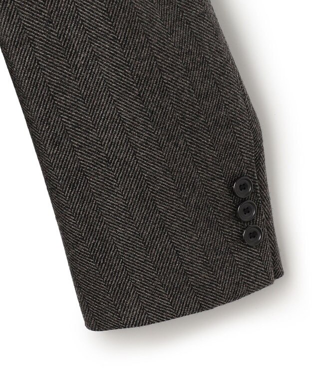 J.PRESS MEN 【ARTHUR HARRISON】 2080ヘリンボンフランネルチェスター コート オリーブ系8