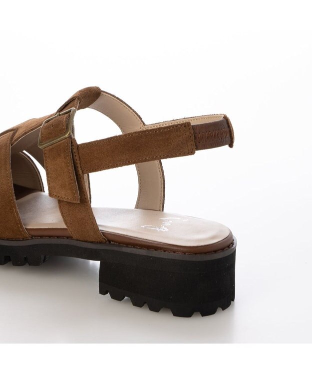 ing <ing>軽量ソールグルカサンダル キャメル