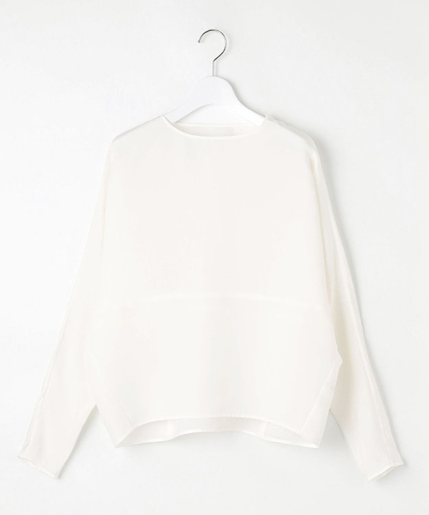 23区 S 【GOLD LABEL】モダールブロード フォルムシャツ アイボリー系