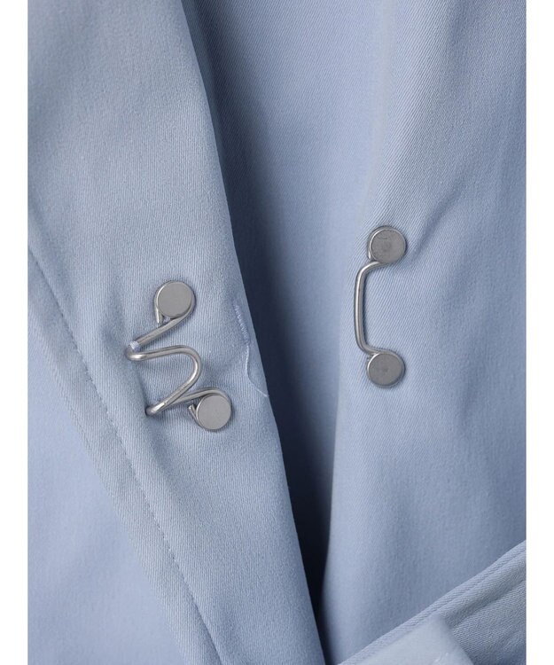 earth music&ecology 着流しロングトレンチ Sax