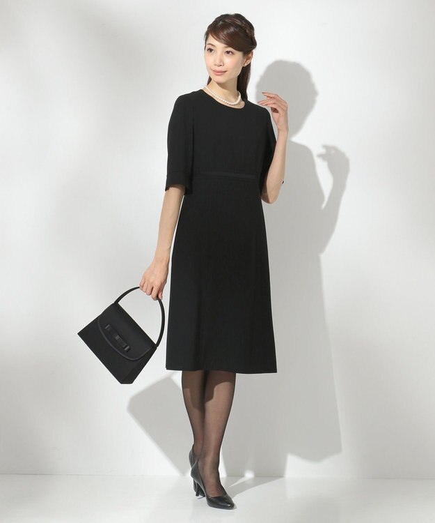 組曲 NOIR モランナ経二重 ジャケット+ワンピース ブラック系