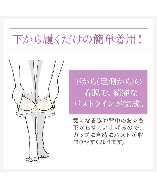 BRADELIS New York 【BRADELIS NewYork peace】シリーズ累計52万枚突破 ハートフルカップカシュクールブラ23 アメジスト