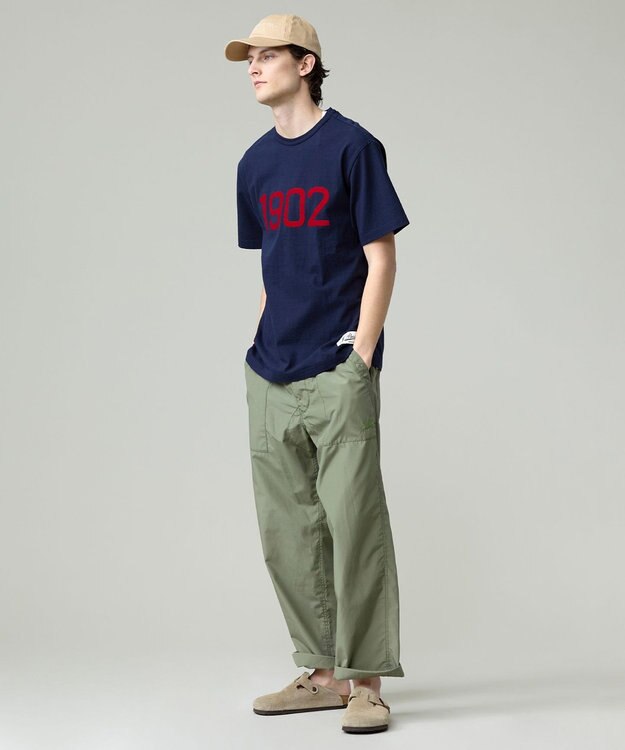 J.PRESS MEN 【NYUZELESS】1902 グラフィック Tシャツ ネイビー系