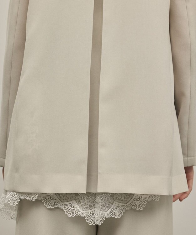 GRACE CONTINENTAL バックタックテーラードジャケット ベージュ