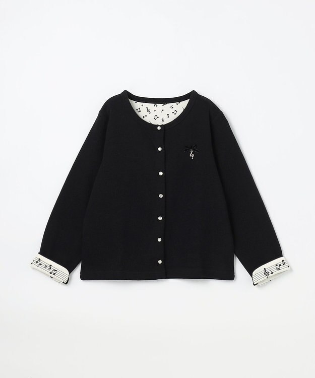 ANY KIDS まいにちスナップカーディガン ブラック