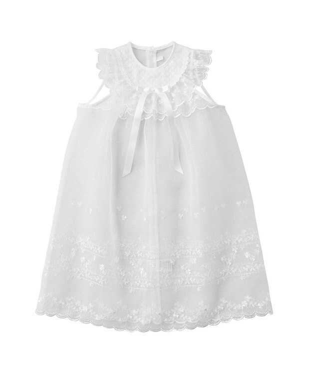 MIKI HOUSE HOT BISCUITS 【ミキハウス】【50-70cm】セレモニードレスセット【通年向け】【箱入】 白