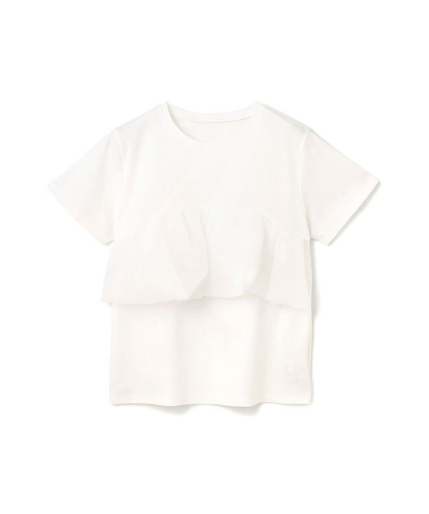 GRACE CONTINENTAL アシメフリルT ホワイト