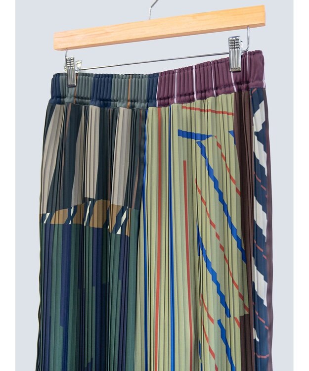 COQ PARALLEL 前後2WAYプリーツパンツ ブラウン