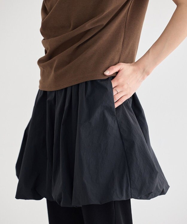 earth music&ecology バルーンスカート Black