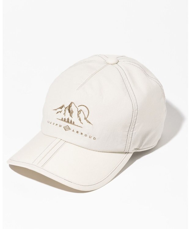 JOSEPH ABBOUD MOUNTAIN 【ECO撥水・軽量・折り畳み可】ライトワッシャーキャップ ライトグレー系