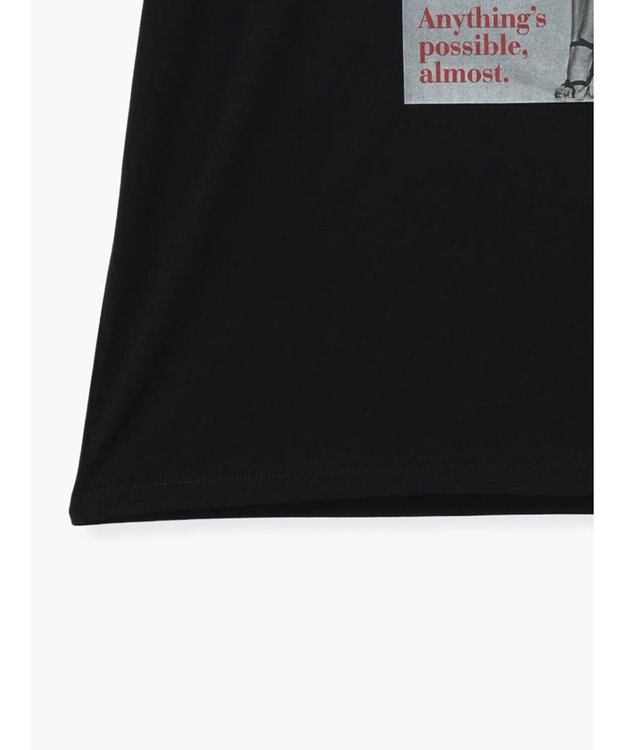 Te chichi マリリンモンローモノクロフォトTシャツ ブラック
