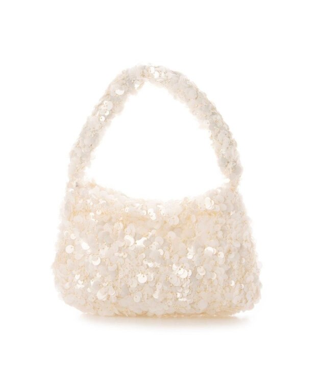 UNBILLION カシュカシュ cachecache / スパンコール2wayミニバッグ ホワイト