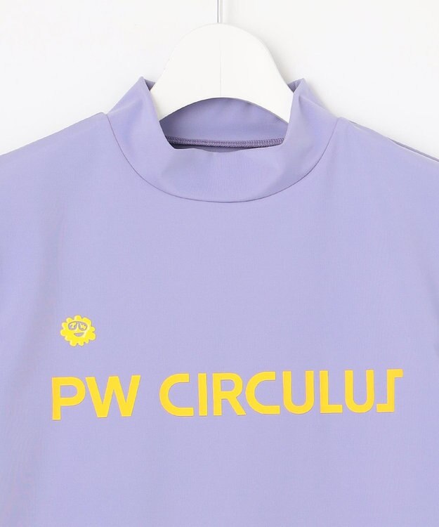 PW CIRCULUS 【WOMEN】【ストレッチ / UVケア】ロゴ モックネック シャツ ゴルフウェア レディース ラベンダー