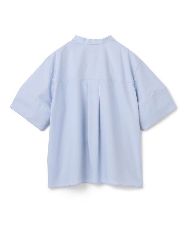 JOSEPH 【洗える】コットンシルク　フルオープンブラウス Sky blue