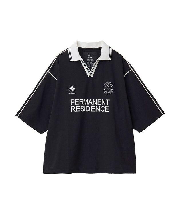 CRAFT STANDARD BOUTIQUE 接触冷感/UVカット/イージーケア/ストレッチ/ゲームシャツ-A Black