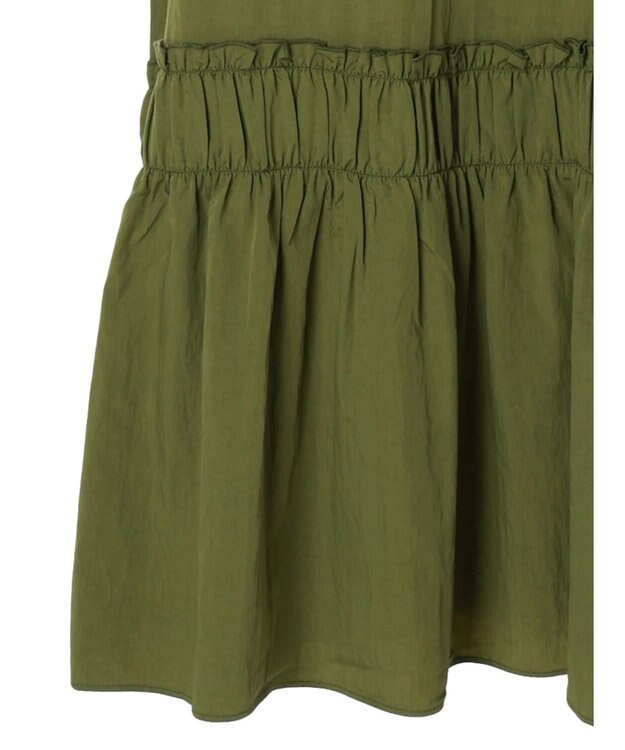 CRAFT STANDARD BOUTIQUE 切替ティアードキャミワンピース Khaki