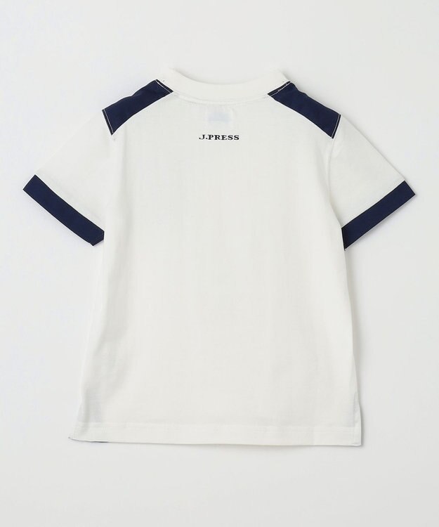 J.PRESS KIDS 【110-130cm】切替Ｔシャツ アイボリー系